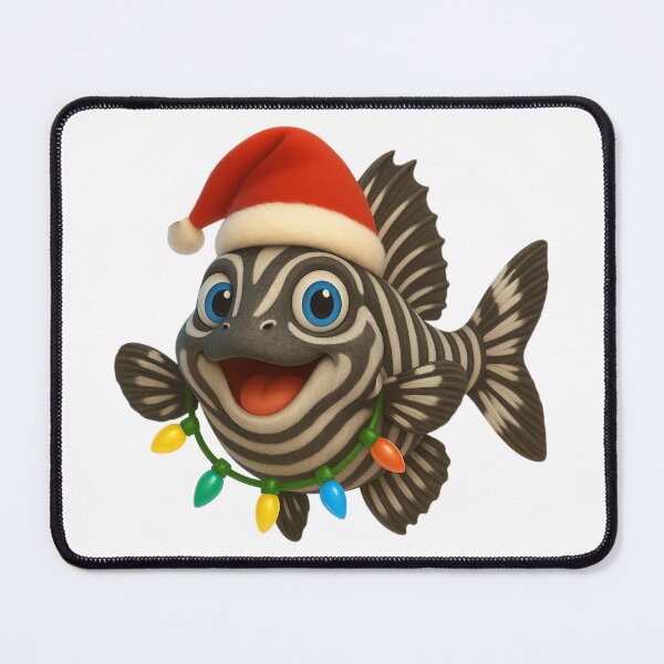 Item preview, Christmas Zebra Pleco designed and sold by Sillytoe.