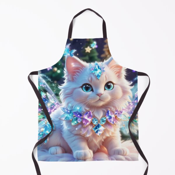Item preview, Crystal Fairy Cat – Soft Pastel Fantasy Cat Art designed and sold by Visualynx.