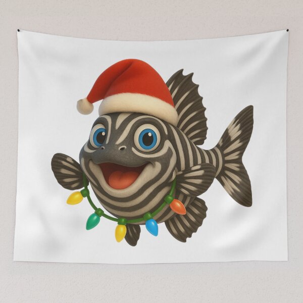 Item preview, Christmas Zebra Pleco  designed and sold by Sillytoe.