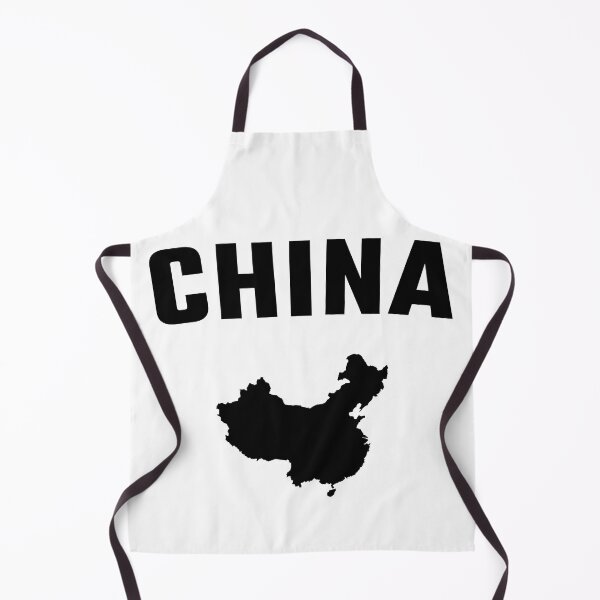 Item preview, China Silhouette Map – Minimalist Black & white Design designed and sold by mashmosh.