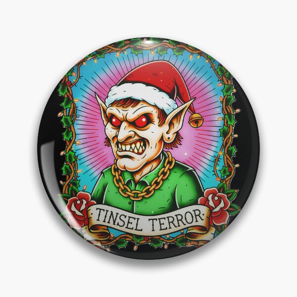 Item preview, Tinsel Terror Elf - Evil Santa Helper designed and sold by CoffinsArt.