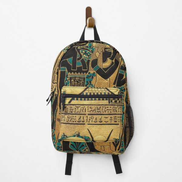 Item preview, Pharaoh Consecrated by Horus and Ibis | Egyptian Revival Art Deco Nouveau | Luxury Gallery Art Print designed and sold by Vintage Poster Gallery.