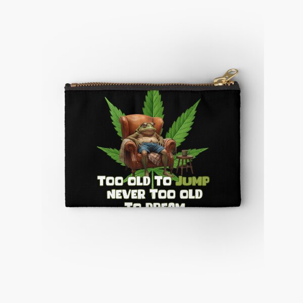 Item preview, Funny Old Frog Motivation - Too Old to Jump Never Too Old to Dream designed and sold by KArtcore.