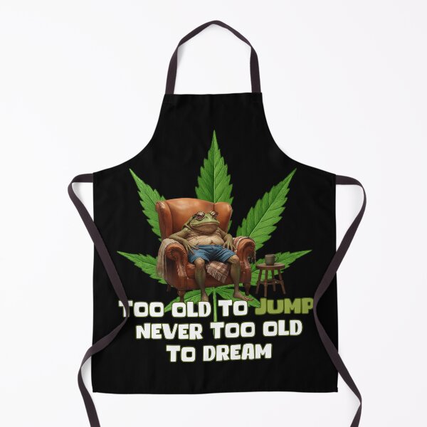 Item preview, Funny Old Frog Motivation - Too Old to Jump Never Too Old to Dream designed and sold by KArtcore.