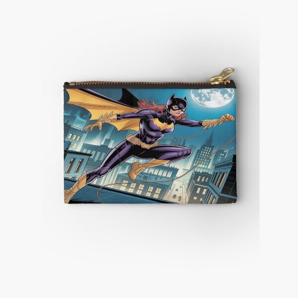 Item preview, Batgirl's Moonlit Grapple: Gotham's Purple Fury in Flight - DC Comics Fan Art designed and sold by Midnight Veil Designs.