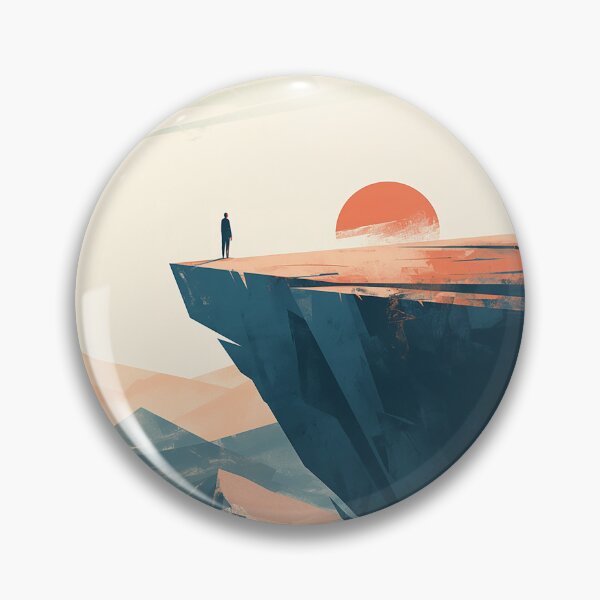 Item preview, Lone Figure on Cliff Sunrise designed and sold by Christian Weiss.