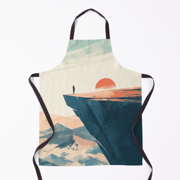 Item preview, Lone Figure on Cliff Sunrise designed and sold by Christian Weiss.