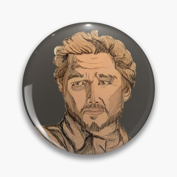 Item preview, Sketch Portrait of Actor Pedro Pascal designed and sold by ConnieClothing.