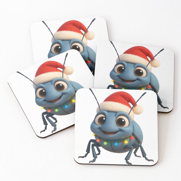 Item preview, Christmas Blue Death Feigning Beetle designed and sold by Sillytoe.