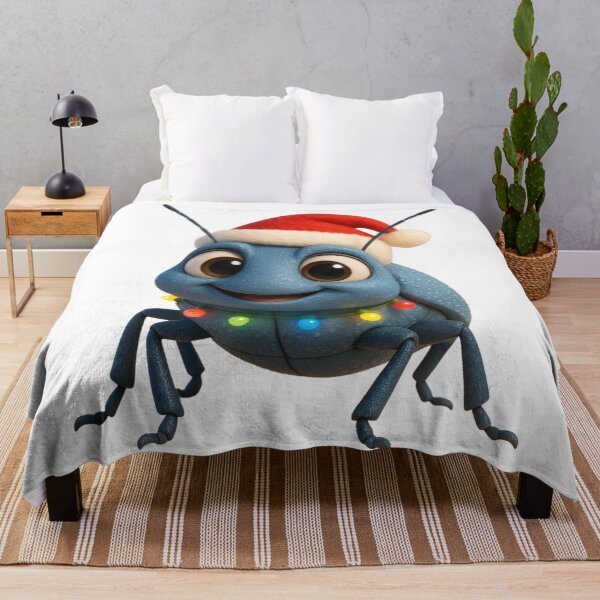 Item preview, Christmas Blue Death Feigning Beetle designed and sold by Sillytoe.