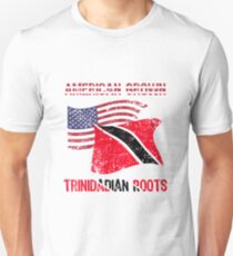 American Grown Trinidadian Roots Patriotic Unisex T-Shirt