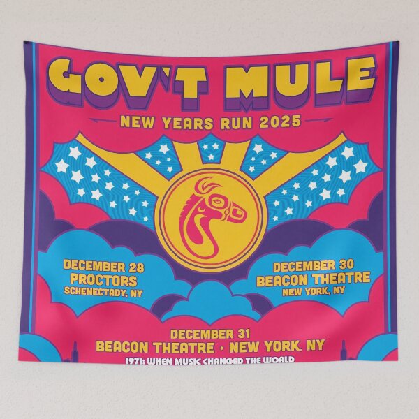 Item preview, govt mule new years run tour 2025 masjuna designed and sold by iselangsto.