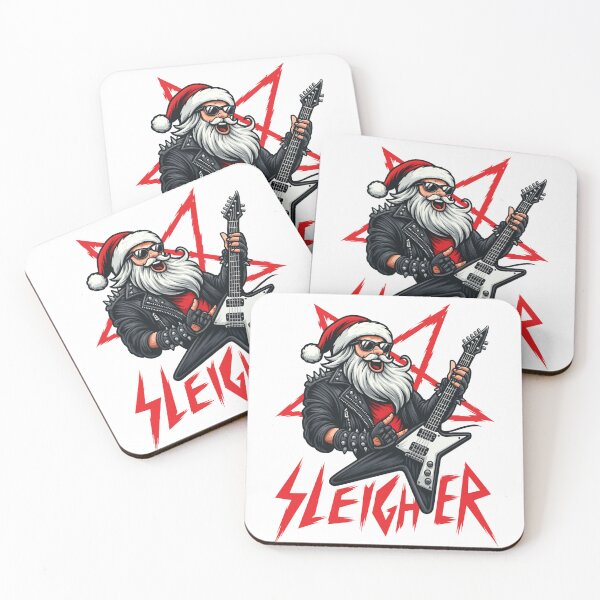 Item preview, Rock ’n’ Roll Santa – Christmas Rebel Vibes designed and sold by ArtesioByZaber.