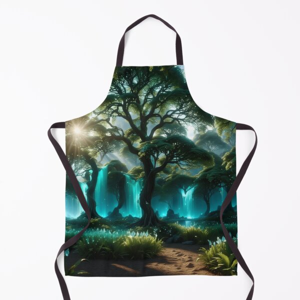 Item preview, Elven Crystal Forest – Magical High Fantasy Landscape Art designed and sold by Visualynx.