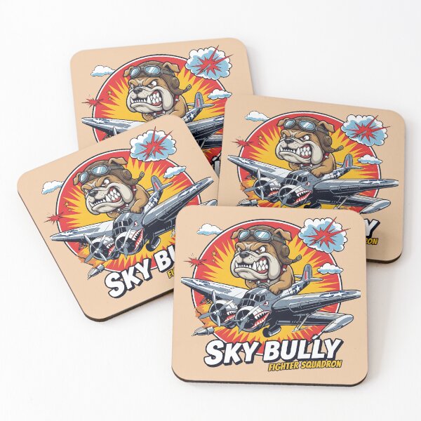 Item preview, Sky Bully Fighter Squadron - Angry Bulldog Pilot designed and sold by AwesomeBeyondLimits.