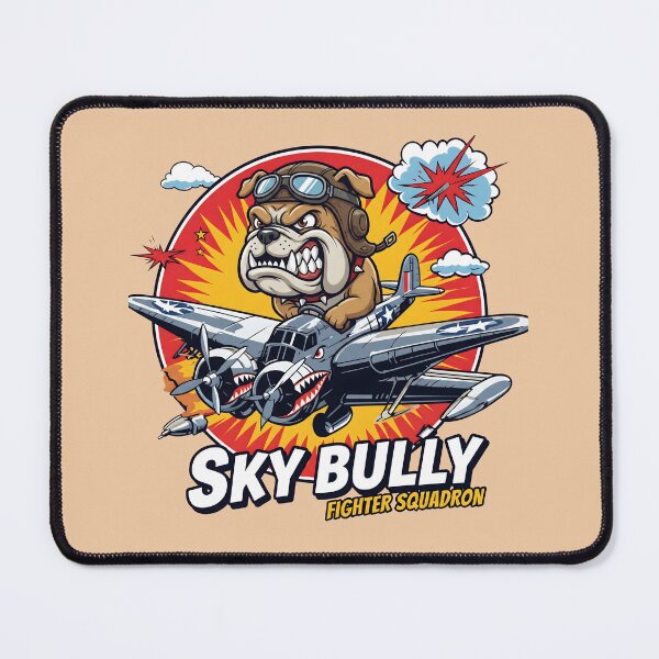 Item preview, Sky Bully Fighter Squadron - Angry Bulldog Pilot designed and sold by AwesomeBeyondLimits.