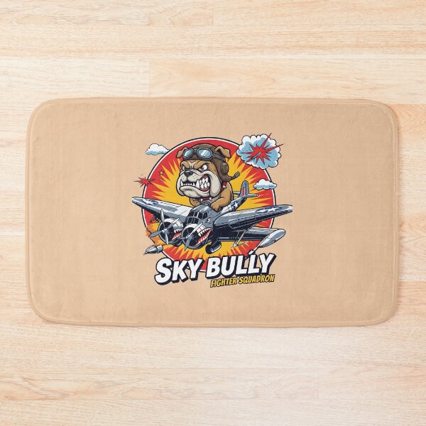 Item preview, Sky Bully Fighter Squadron - Angry Bulldog Pilot designed and sold by AwesomeBeyondLimits.