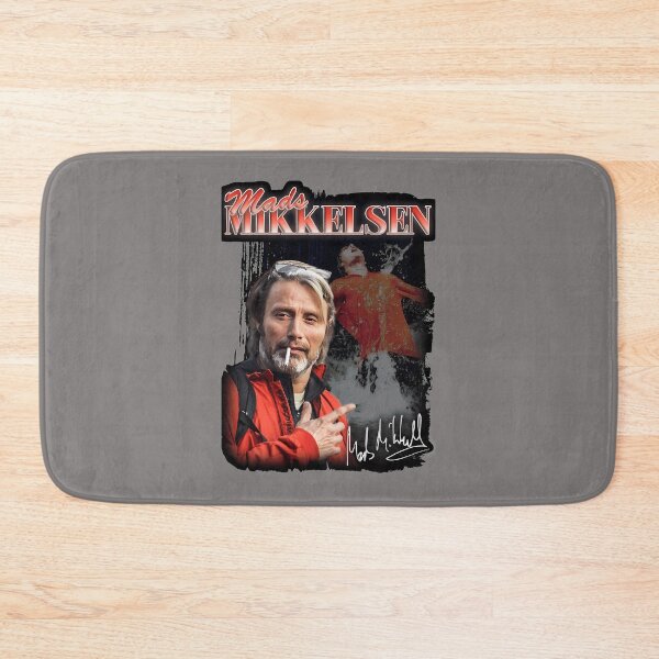 Item preview, MADS-MIKKELSEN-90S-STYLE-GRAPHIC-T-SHIRT-(VERSION-1) designed and sold by ChristianHilden.