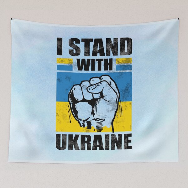 Item preview, I Stand With Ukraine – Strength in Blue & Yellow designed and sold by MysticOzzy.