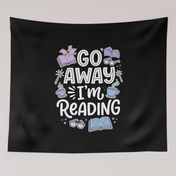 Item preview, Funny Go Away I'm Reading T-Shirt, Perfect Gift for Book Lovers Introverts, Introvert Reader Humor Tee, Go Away I'm Reading Graphic T-Shirt designed and sold by humex.
