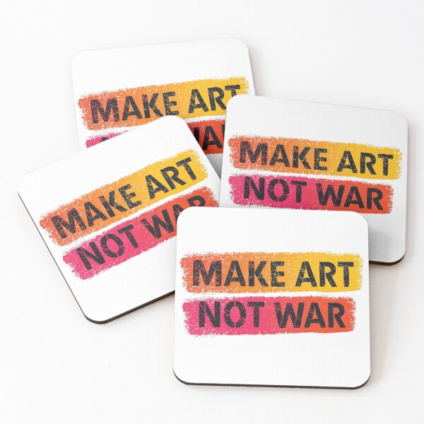 Item preview, Make Art Not War – Colorful Peace & Creativity Design designed and sold by Two bro's shop.