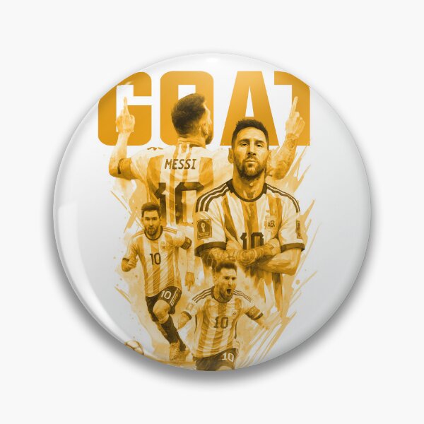 Item preview, GOLD GOAT Lionel Messi watercolor illustration  designed and sold by sabartgunpla.