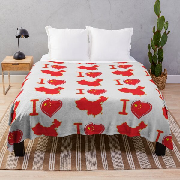 Item preview, I Love China – Flag Heart & Map Design designed and sold by mashmosh.