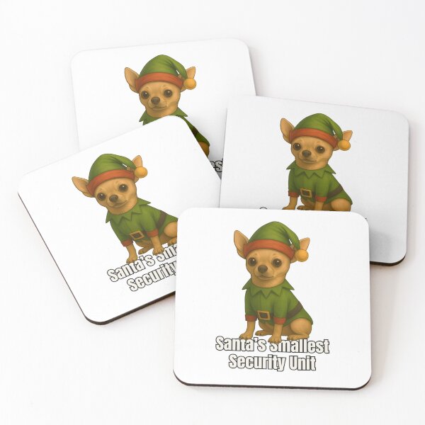 Item preview, Chihuahua Christmas Elf – Santa’s Smallest Security Unit designed and sold by SVALANART.