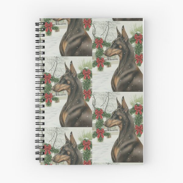 Item preview, Christmas Card - Red Doberman with Christmas Garland designed and sold by BitchcraftandCo.