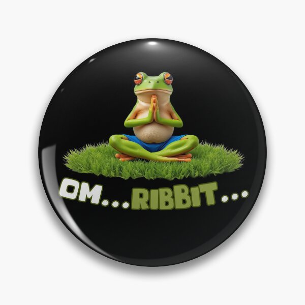 Item preview, Funny Yoga Frog Meditation - Om… Ribbit… designed and sold by KArtcore.