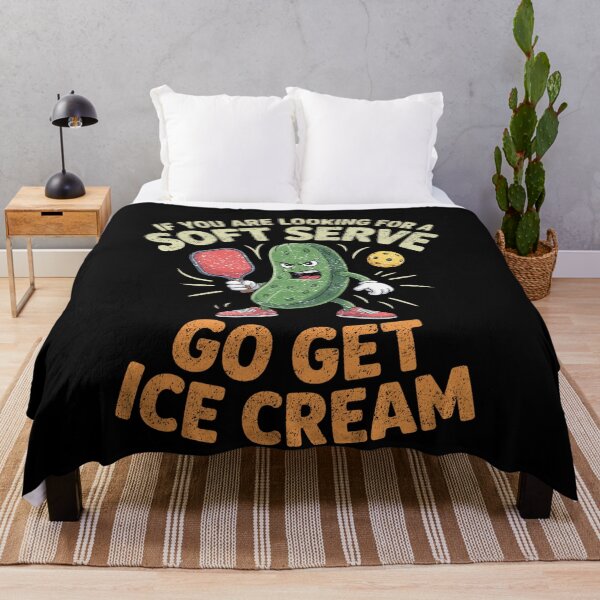 Item preview, Pickleball Soft Serve Funny Pickle Ice Cream Design designed and sold by FreshVibe Prints.