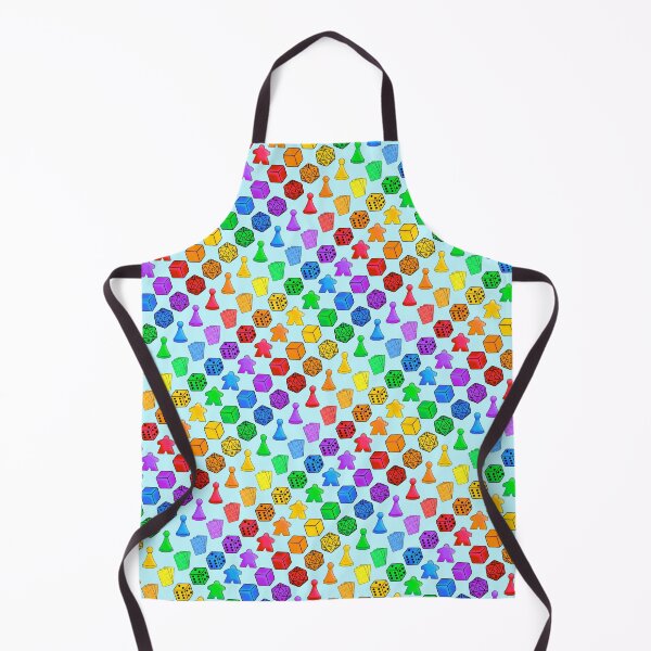 Item preview, Rainbow stripes of board game pieces designed and sold by Cthulhu loves crafts.