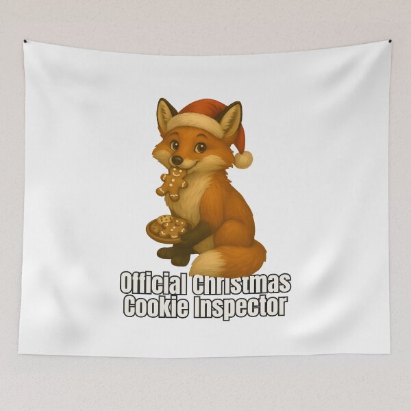 Item preview, Christmas Fox – Official Christmas Cookie Inspector designed and sold by SVALANART.