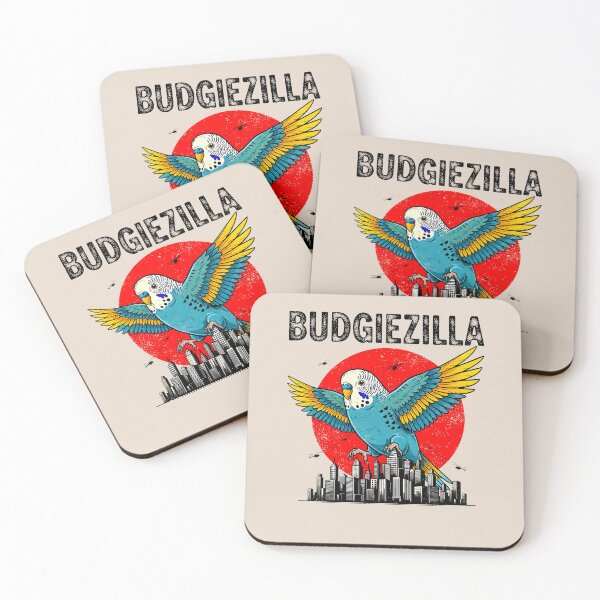 Item preview, Budgiezilla | Funny Budgie Parakeet Giant Monster Bird Shirt designed and sold by The Loved Label.