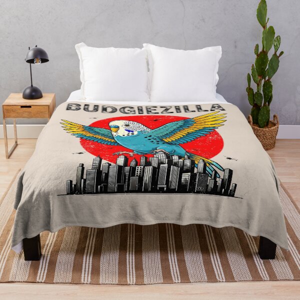 Item preview, Budgiezilla | Funny Budgie Parakeet Giant Monster Bird Shirt designed and sold by The Loved Label.