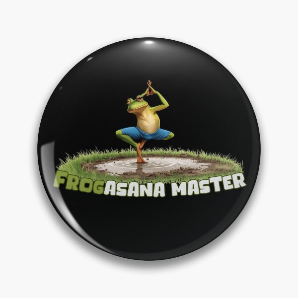 Item preview, Funny Yoga Frog – Frogasana Master designed and sold by KArtcore.