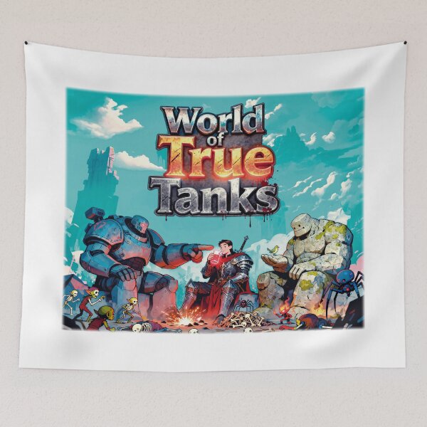 Item preview, World of True Tanks: una divertida parodia de un juego de rol, MMO y crossover. designed and sold by Alex-8P.