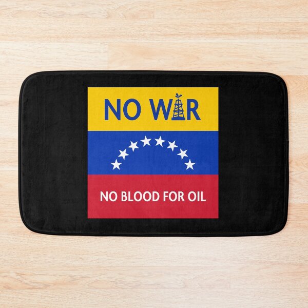 Item preview, No Blood for Oil - Venezuelan Flag (SQUARE) designed and sold by Thelittlelord.