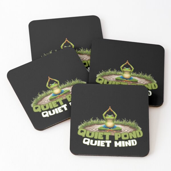 Item preview, Funny Frog Yoga Scene – Quiet Pond Quiet Mind designed and sold by KArtcore.