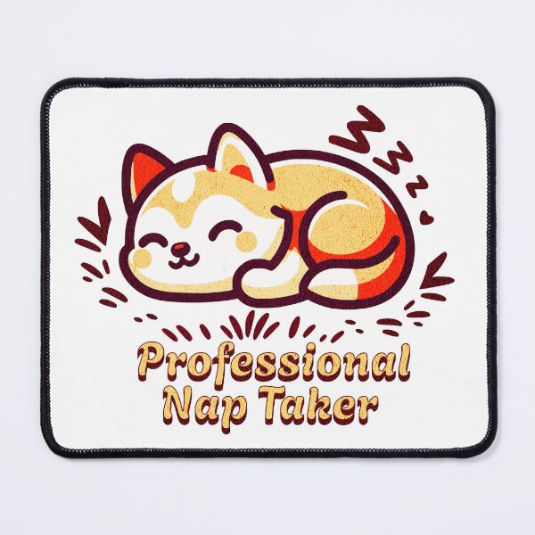 Item preview, Professional Nap Taker – Cute Sleeping Dog Cartoon Design designed and sold by Miller Made Studios.