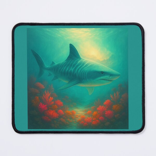 Item preview, Coral Tiger Shark – Reef Glow Spirit | GeoWild Designs designed and sold by GeoWild Designs.