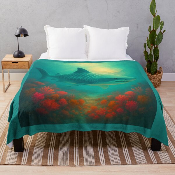 Item preview, Coral Tiger Shark – Reef Glow Spirit | GeoWild Designs designed and sold by GeoWild Designs.