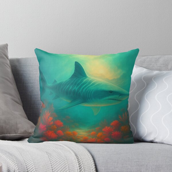 Item preview, Coral Tiger Shark – Reef Glow Spirit | GeoWild Designs designed and sold by GeoWild Designs.