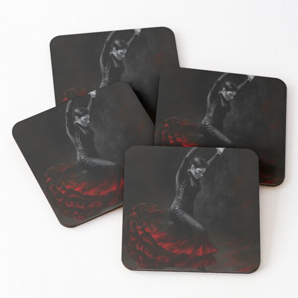 Item preview, Flamenco Fire – Dramatic Dance Art Poster designed and sold by InNyutLab.