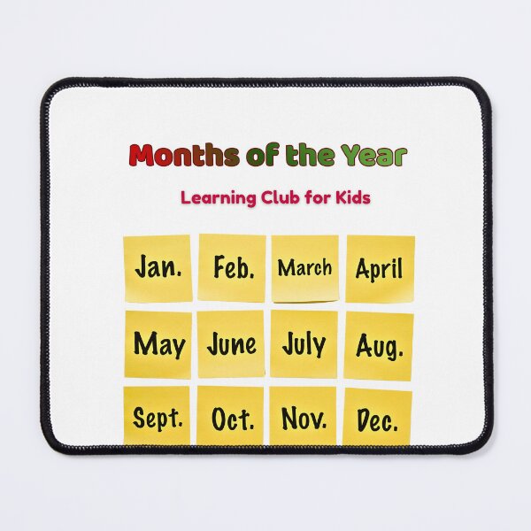 Item preview, Months of the Year – Learning Club for Kids designed and sold by AME Kids Designs.