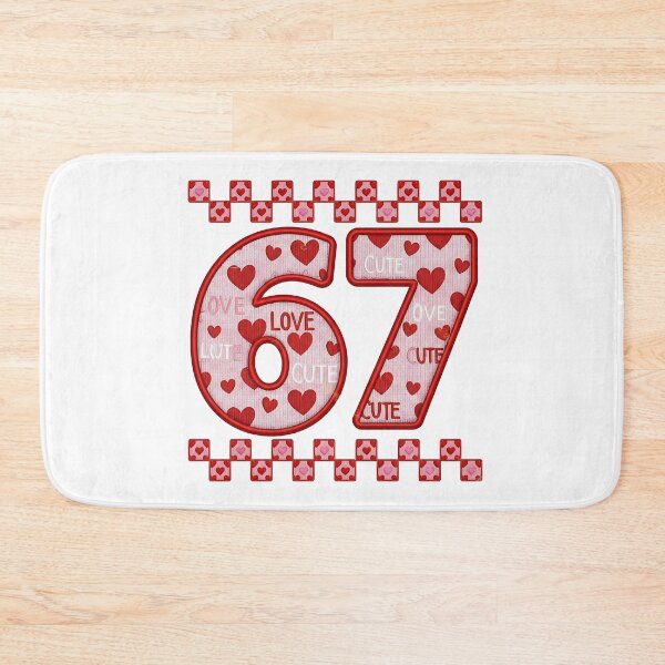 Item preview, 67 Valentines Day Six Seven Meme Trendy Valentine embroidered design etro Love designed and sold by BornBorn.