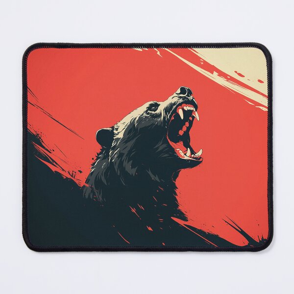 Item preview, Roaring Bear Against Red Sky designed and sold by Christian Weiss.