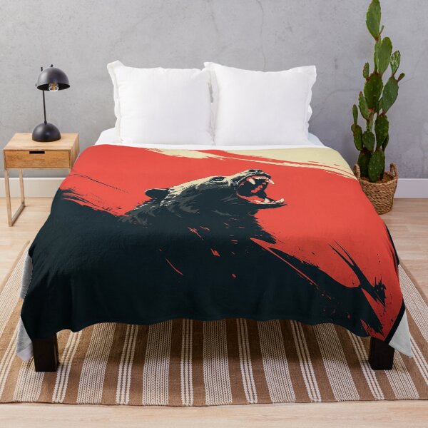 Item preview, Roaring Bear Against Red Sky designed and sold by Christian Weiss.
