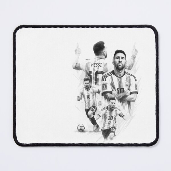 Item preview, BLACK WHITE Lionel Messi watercolor illustration designed and sold by sabartgunpla.