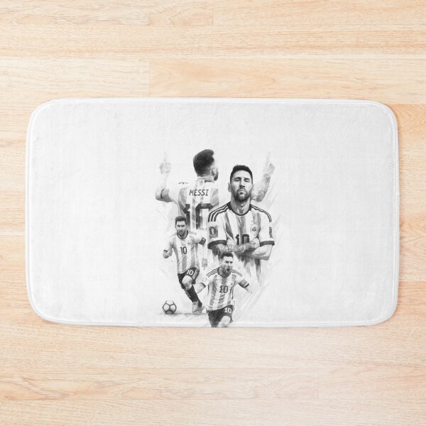 Item preview, BLACK WHITE Lionel Messi watercolor illustration  designed and sold by sabartgunpla.